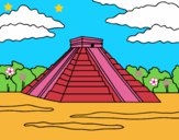 Dibujo Pirámide de Chichén Itzá pintado por LunaLunita
