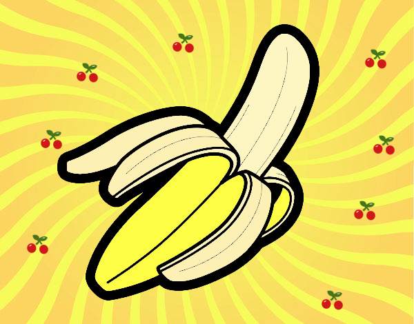 Dibujo Plátano pintado por tilditus