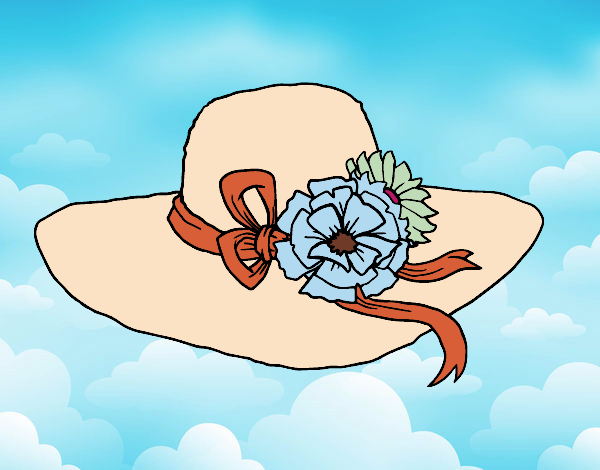 Sombrero con flores