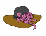 Sombrero con flores