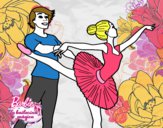 Dibujo Barbie bailando ballet pintado por maryelik