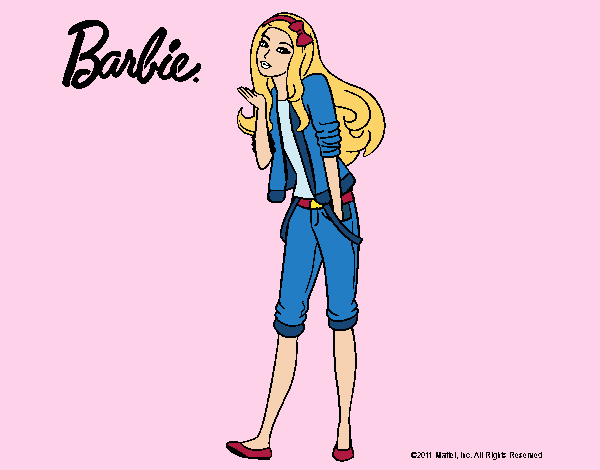 Barbie con look casual