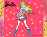 Dibujo Barbie guitarrista pintado por nickname23