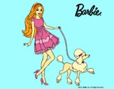 Dibujo Barbie paseando a su mascota pintado por LunaLunita