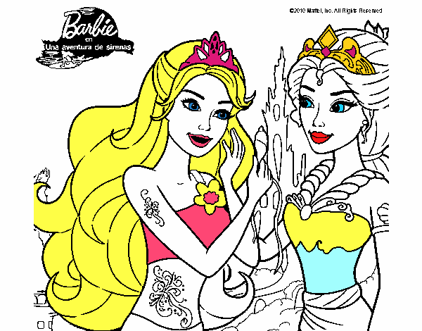 Barbie se despiede de la reina sirena