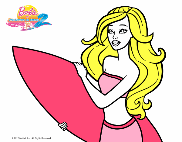 Barbie va a surfear