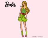 Dibujo Barbie veraniega pintado por queyla