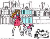 Dibujo Barbie y su perrita pintado por Potte