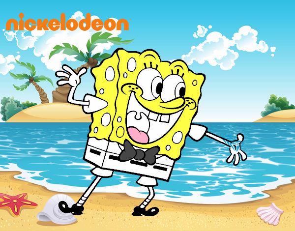 Bob Esponja saludando