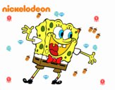 Bob Esponja saludando