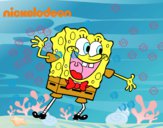 Bob Esponja saludando