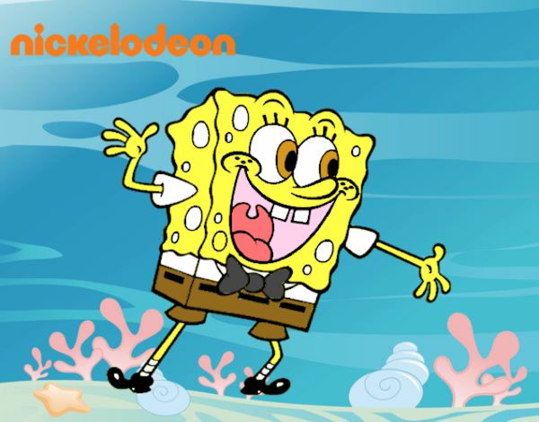 Bob Esponja saludando