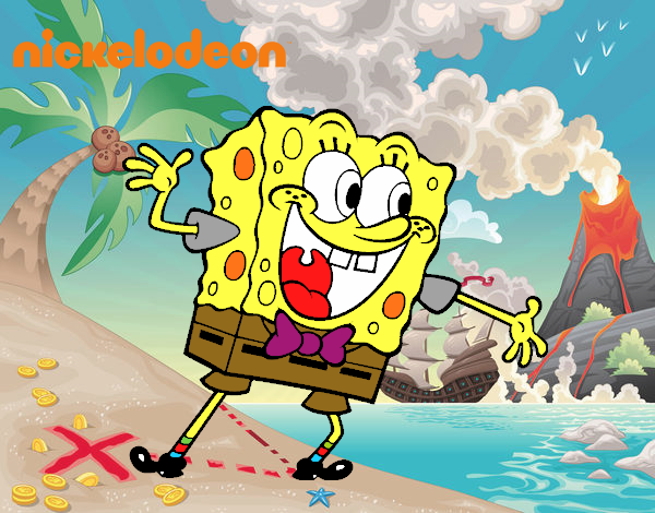 Bob Esponja saludando