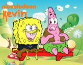 Bob Esponja y Patricio en bañador