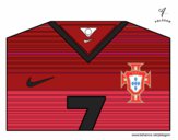 Camiseta del mundial de fútbol 2014 de Portugal