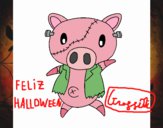 Cerdito graffiti frankensteint