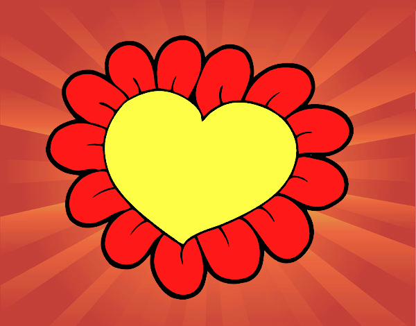 Corazón flor