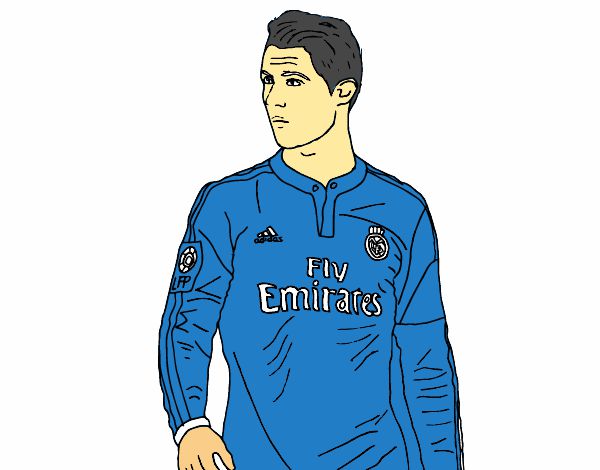 Dibujo de Cristiano Ronaldo pintado por en  el día 05-08-15 a  las 17:47:40. Imprime, pinta o colorea tus propios dibujos!