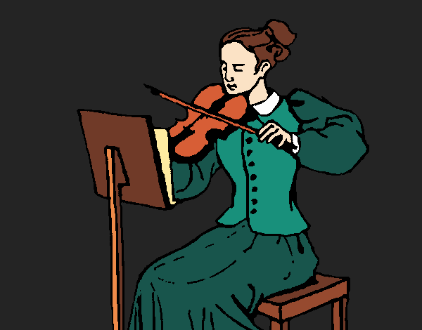 Dama violinista