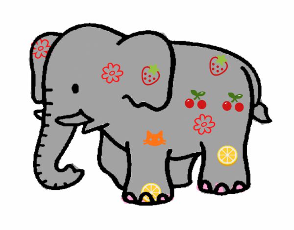 elefante fruticolor