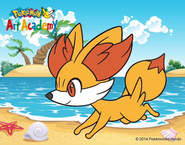 Fennekin corriendo