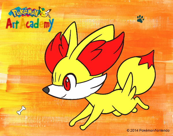 Fennekin corriendo