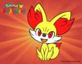 Dibujo Fennekin pintado por amoureevee