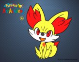 Dibujo Fennekin pintado por amoureevee