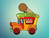 Dibujo Food truck de helados pintado por queyla
