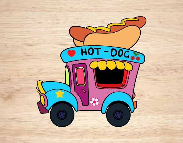 Food truck de perritos calientes