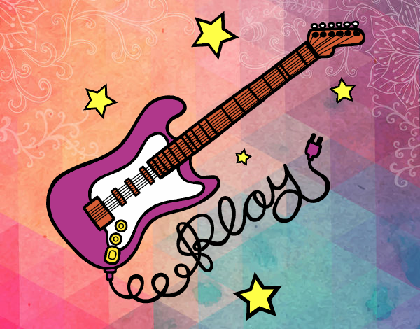 Guitarra y estrellas