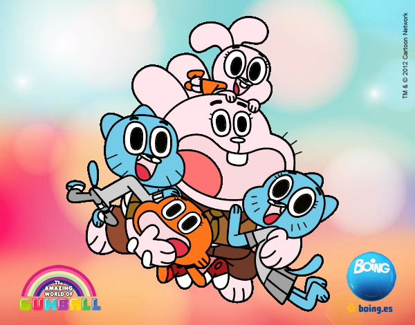 Gumball y amigos contentos