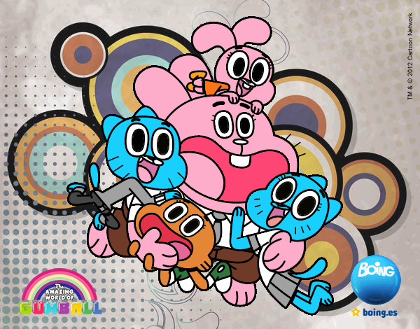 Gumball y amigos contentos