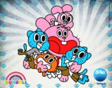 Gumball y amigos contentos