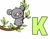 Dibujo K de Koala pintado por Aiyan