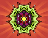 Dibujo Mandala flor simétrica pintado por Pepota67