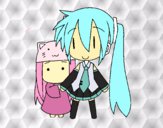 Miku y Kasane Chibi