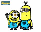 Dibujo Minions - Carl y Kevin pintado por irvinoso