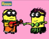 Dibujo Minions - Dave y Phil pintado por Joseannnys