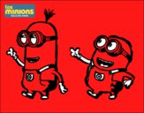 Dibujo Minions - Tom y Dave pintado por camilyd