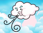 Dibujo Nube soplando pintado por queyla
