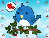 Dibujo Pájaro de Twitter pintado por Lovecat