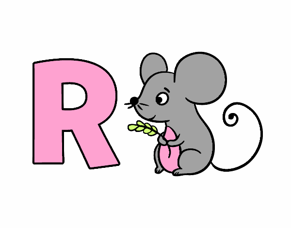 Dibujo R de Ratón pintado por Aiyan