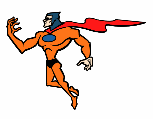 Dibujo Superhéroe poderoso pintado por alfh