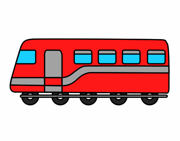 Dibujo Tren de pasajeros pintado por Pepota67