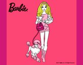 Dibujo Barbie con sus mascotas pintado por maryelik