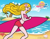 Barbie corre al agua