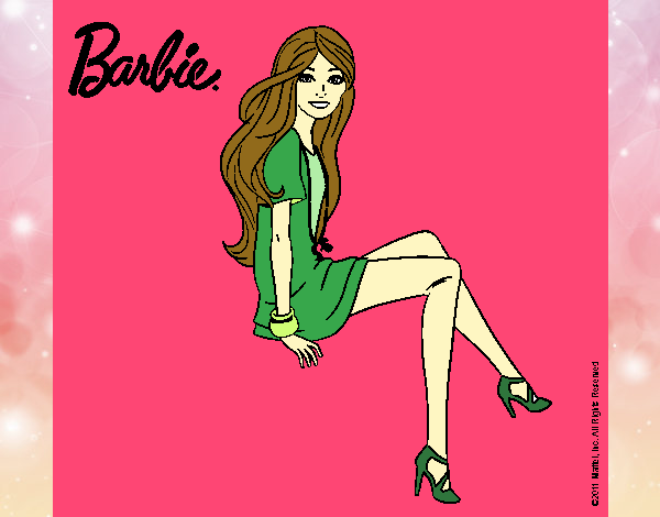 Barbie sentada