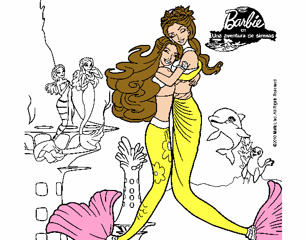 Barbie sirena y la reina sirena