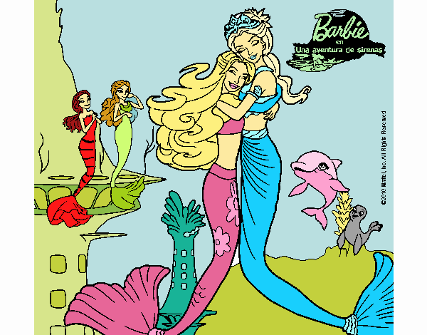 Barbie sirena y la reina sirena